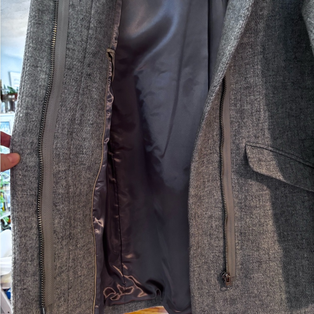 J. Crew Gray Italian Stadium Cloth Coat - Picture 5 of 5